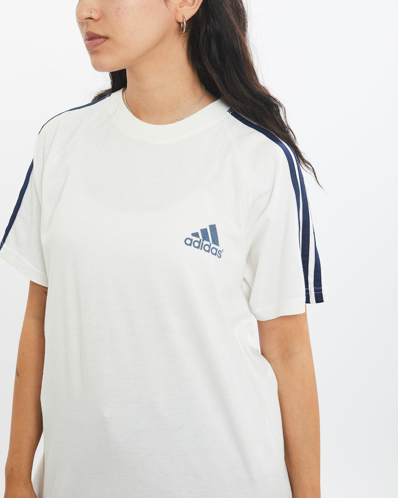 Vintage 90s Adidas 'Run More, Run Better' Tee <br>XS