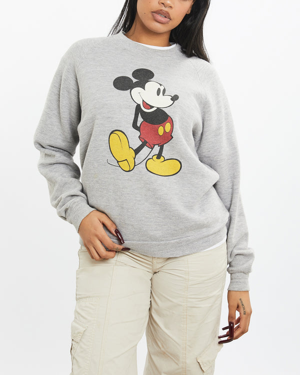 Vintage 80s Disney Mickey Mouse Sweatshirt <br>S , The Real Deal , newtown, sydney, australia, thrift store, opshop, preloved, secondhand, sustainable, retro, antique, 70s, 80s, 90s, 2000s, 00s, fashion, clothing, streetwear, trendy, garment, style, boutique, store, shop, archive, sale, cheap, best, top