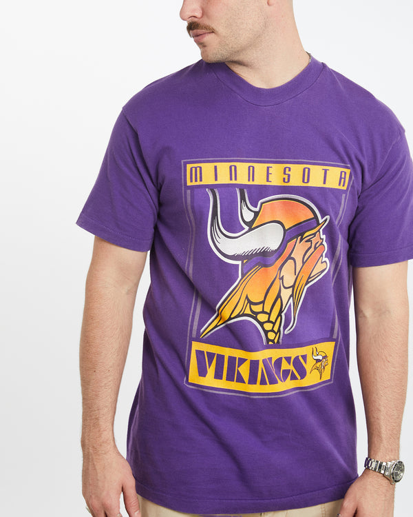 Vintage 90s NFL Minnesota Vikings Tee <br>M , The Real Deal , newtown, sydney, australia, thrift store, opshop, preloved, secondhand, sustainable, retro, antique, 70s, 80s, 90s, 2000s, 00s, fashion, clothing, streetwear, trendy, garment, style, boutique, store, shop, archive, sale, cheap, best, top