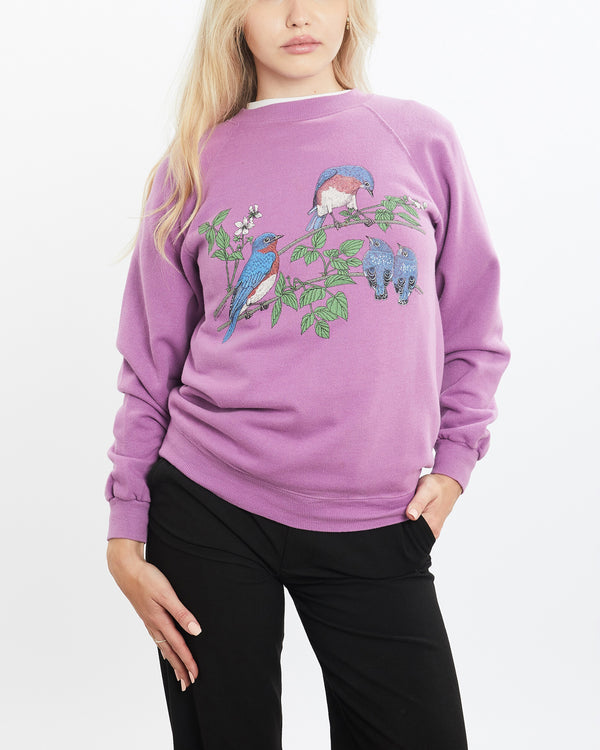 Vintage 80s Bird Wildlife Sweatshirt <br>XS