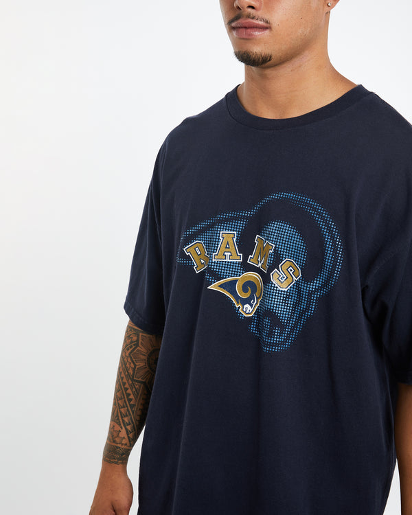 Vintage NFL St. Louis Rams Tee <br>XL , The Real Deal , newtown, sydney, australia, thrift store, opshop, preloved, secondhand, sustainable, retro, antique, 70s, 80s, 90s, 2000s, 00s, fashion, clothing, streetwear, trendy, garment, style, boutique, store, shop, archive, sale, cheap, best, top