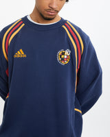 Vintage 90s Adidas Real Federacion Espanola Soccer Sweatshirt <br>M