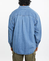 Vintage 90s Chaps Ralph Lauren Denim Button Up Shirt <br>L