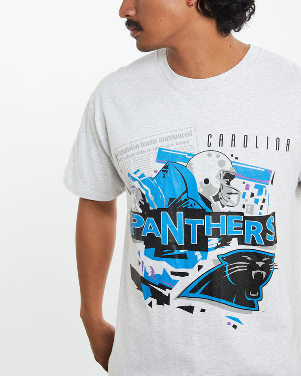 Vintage NFL Carolina Panthers Tee <br>M , The Real Deal , newtown, sydney, australia, thrift store, opshop, preloved, secondhand, sustainable, retro, antique, 70s, 80s, 90s, 2000s, 00s, fashion, clothing, streetwear, trendy, garment, style, boutique, store, shop, archive, sale, cheap, best, top