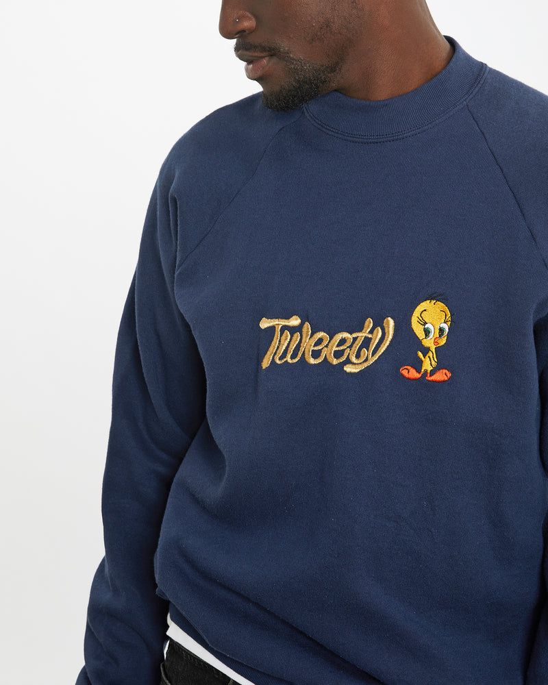 Vintage 90s Tweety Bird Looney Tunes Sweatshirt <br>M , The Real Deal , newtown, sydney, australia, thrift store, opshop, preloved, secondhand, sustainable, retro, antique, 70s, 80s, 90s, 2000s, 00s, fashion, clothing, streetwear, trendy, garment, style, boutique, store, shop, archive, sale, cheap, best, top