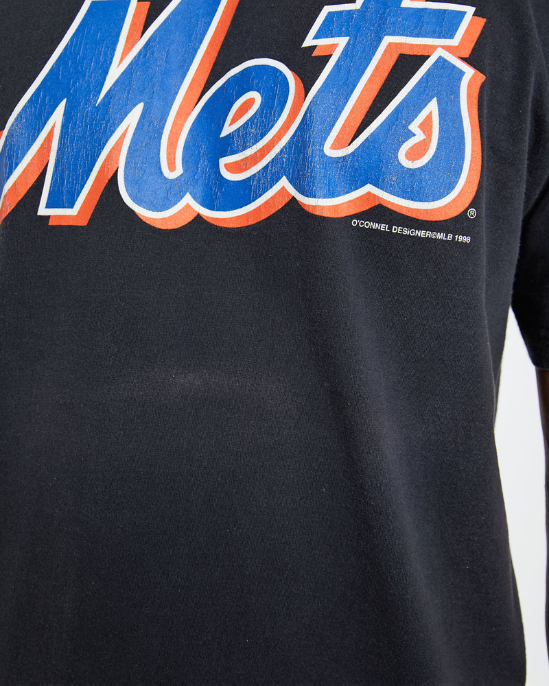 Vintage 1998 MLB New York Mets Tee <br>M , The Real Deal , newtown, sydney, australia, thrift store, opshop, preloved, secondhand, sustainable, retro, antique, 70s, 80s, 90s, 2000s, 00s, fashion, clothing, streetwear, trendy, garment, style, boutique, store, shop, archive, sale, cheap, best, top