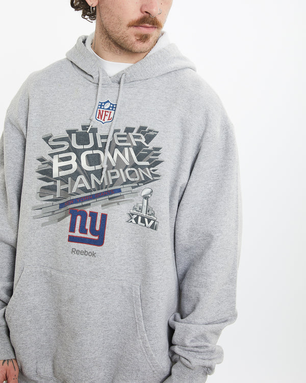 Vintage NFL New York Giants Hooded Sweatshirt <br>L , The Real Deal , newtown, sydney, australia, thrift store, opshop, preloved, secondhand, sustainable, retro, antique, 70s, 80s, 90s, 2000s, 00s, fashion, clothing, streetwear, trendy, garment, style, boutique, store, shop, archive, sale, cheap, best, top