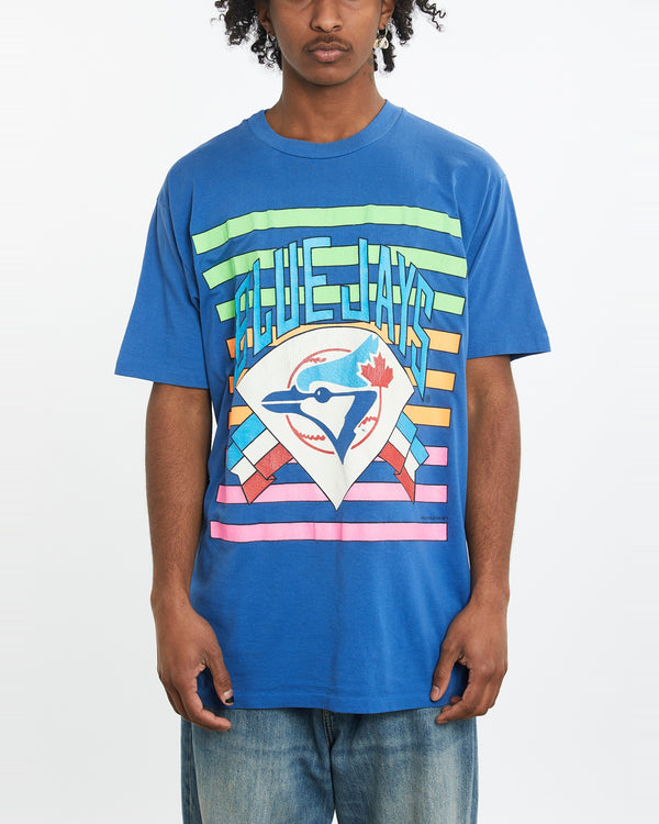 Vintage 1991 MLB Toronto Blue Jays Tee <br>L , The Real Deal , newtown, sydney, australia, thrift store, opshop, preloved, secondhand, sustainable, retro, antique, 70s, 80s, 90s, 2000s, 00s, fashion, clothing, streetwear, trendy, garment, style, boutique, store, shop, archive, sale, cheap, best, top