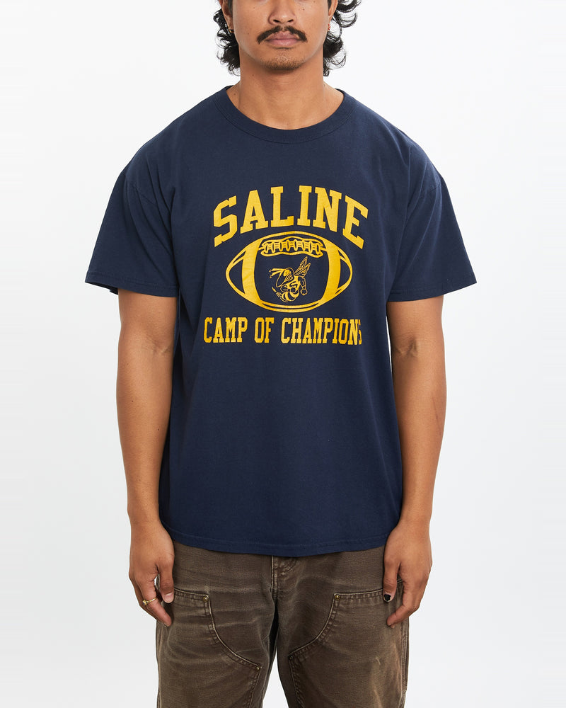 Vintage 90s Saline High School Football Tee <br>M