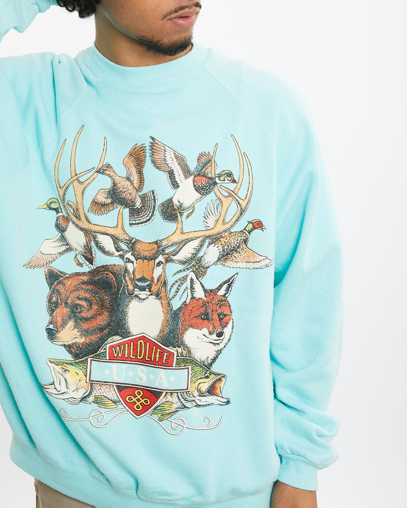 Vintage 90s USA Wildlife Sweatshirt <br>M