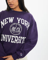 Vintage Champion New York University Sweatshirt <br>S , The Real Deal , newtown, sydney, australia, thrift store, opshop, preloved, secondhand, sustainable, retro, antique, 70s, 80s, 90s, 2000s, 00s, fashion, clothing, streetwear, trendy, garment, style, boutique, store, shop, archive, sale, cheap, best, top