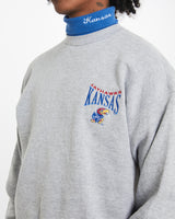 Vintage 90s NCAA University of Kansas Jayhawks Turtleneck Sweatshirt  <br>L