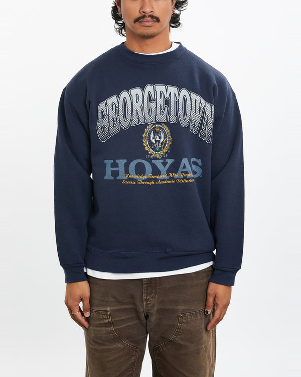 90s NCAA University of Georgetown Hoyas Sweatshirt <br>M