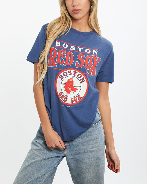 Vintage 1988 MLB Boston Red Sox Tee <br>XS , The Real Deal , newtown, sydney, australia, thrift store, opshop, preloved, secondhand, sustainable, retro, antique, 70s, 80s, 90s, 2000s, 00s, fashion, clothing, streetwear, trendy, garment, style, boutique, store, shop, archive, sale, cheap, best, top