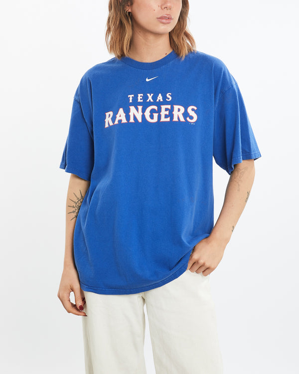 Vintage Nike MLB Texas Rangers Tee <br>M , The Real Deal , newtown, sydney, australia, thrift store, opshop, preloved, secondhand, sustainable, retro, antique, 70s, 80s, 90s, 2000s, 00s, fashion, clothing, streetwear, trendy, garment, style, boutique, store, shop, archive, sale, cheap, best, top