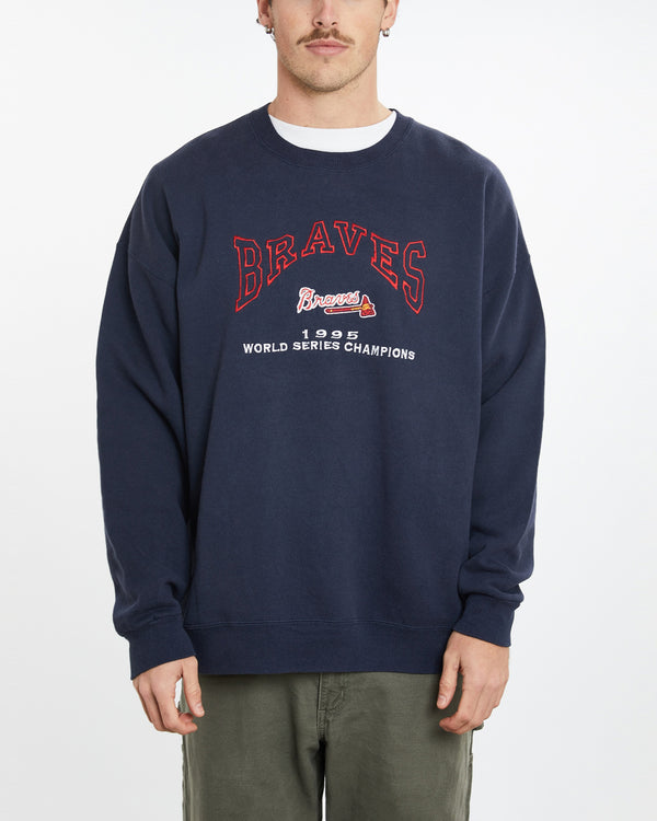 Vintage 1995 MLB Atlanta Braves World Series Sweatshirt <br>XL