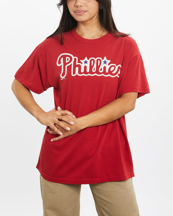 Vintage 1999 MLB Philadelphia Phillies Tee <br>XS , The Real Deal , newtown, sydney, australia, thrift store, opshop, preloved, secondhand, sustainable, retro, antique, 70s, 80s, 90s, 2000s, 00s, fashion, clothing, streetwear, trendy, garment, style, boutique, store, shop, archive, sale, cheap, best, top