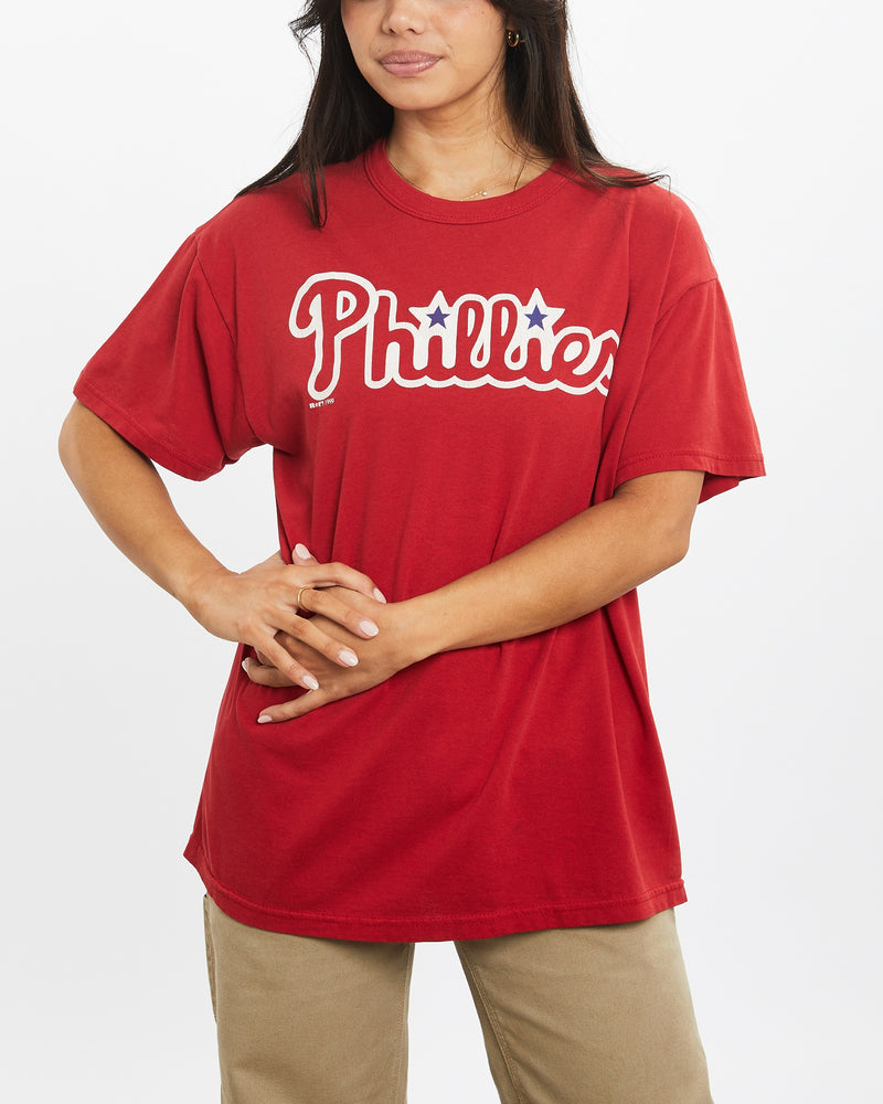 Vintage 1999 MLB Philadelphia Phillies Tee <br>XS , The Real Deal , newtown, sydney, australia, thrift store, opshop, preloved, secondhand, sustainable, retro, antique, 70s, 80s, 90s, 2000s, 00s, fashion, clothing, streetwear, trendy, garment, style, boutique, store, shop, archive, sale, cheap, best, top