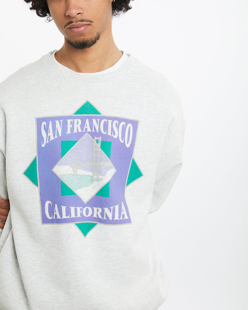 Vintage 90s San Francisco California Sweatshirt <br>M , The Real Deal , newtown, sydney, australia, thrift store, opshop, preloved, secondhand, sustainable, retro, antique, 70s, 80s, 90s, 2000s, 00s, fashion, clothing, streetwear, trendy, garment, style, boutique, store, shop, archive, sale, cheap, best, top