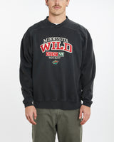 Vintage 90s NHL Minnesota Wild Sweatshirt <br>XL , The Real Deal , newtown, sydney, australia, thrift store, opshop, preloved, secondhand, sustainable, retro, antique, 70s, 80s, 90s, 2000s, 00s, fashion, clothing, streetwear, trendy, garment, style, boutique, store, shop, archive, sale, cheap, best, top