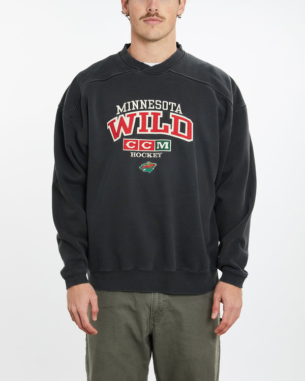 Vintage 90s NHL Minnesota Wild Sweatshirt <br>XL , The Real Deal , newtown, sydney, australia, thrift store, opshop, preloved, secondhand, sustainable, retro, antique, 70s, 80s, 90s, 2000s, 00s, fashion, clothing, streetwear, trendy, garment, style, boutique, store, shop, archive, sale, cheap, best, top