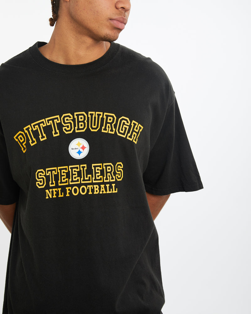 Vintage NFL Pittsburgh Steelers Tee <br>XL , The Real Deal , newtown, sydney, australia, thrift store, opshop, preloved, secondhand, sustainable, retro, antique, 70s, 80s, 90s, 2000s, 00s, fashion, clothing, streetwear, trendy, garment, style, boutique, store, shop, archive, sale, cheap, best, top