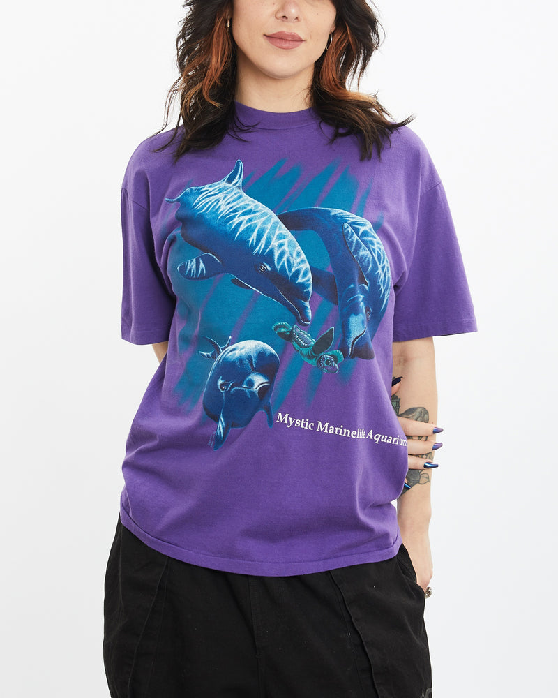 Vintage 90s Dolphin Wildlife Tee <br>M