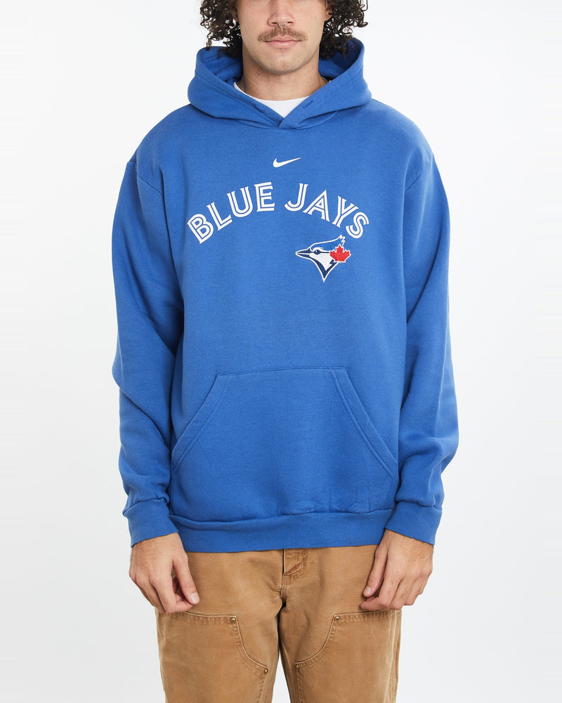 Vintage Nike MLB Toronto Blue Jays Hooded Sweatshirt <br>XL , The Real Deal , newtown, sydney, australia, thrift store, opshop, preloved, secondhand, sustainable, retro, antique, 70s, 80s, 90s, 2000s, 00s, fashion, clothing, streetwear, trendy, garment, style, boutique, store, shop, archive, sale, cheap, best, top