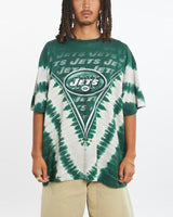 Vintage NFL New York Jets Tie Dye Tee <br>XL , The Real Deal , newtown, sydney, australia, thrift store, opshop, preloved, secondhand, sustainable, retro, antique, 70s, 80s, 90s, 2000s, 00s, fashion, clothing, streetwear, trendy, garment, style, boutique, store, shop, archive, sale, cheap, best, top