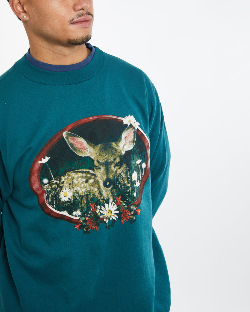 Vintage 90s Dear Wildlife Sweatshirt <br>L