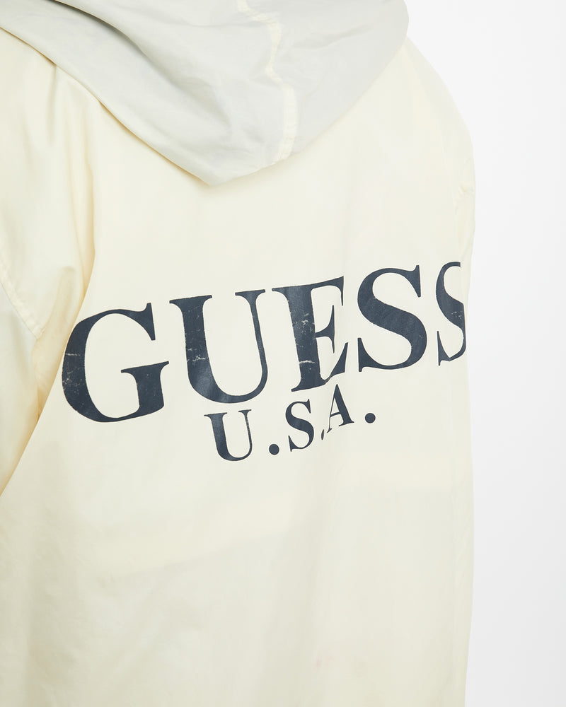 Vintage 90s Guess USA Windbreaker Jacket <br>XL , The Real Deal , newtown, sydney, australia, thrift store, opshop, preloved, secondhand, sustainable, retro, antique, 70s, 80s, 90s, 2000s, 00s, fashion, clothing, streetwear, trendy, garment, style, boutique, store, shop, archive, sale, cheap, best, top