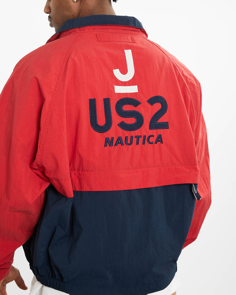 Vintage 90s Nautica Windbreaker Jacket <br>XL , The Real Deal , newtown, sydney, australia, thrift store, opshop, preloved, secondhand, sustainable, retro, antique, 70s, 80s, 90s, 2000s, 00s, fashion, clothing, streetwear, trendy, garment, style, boutique, store, shop, archive, sale, cheap, best, top