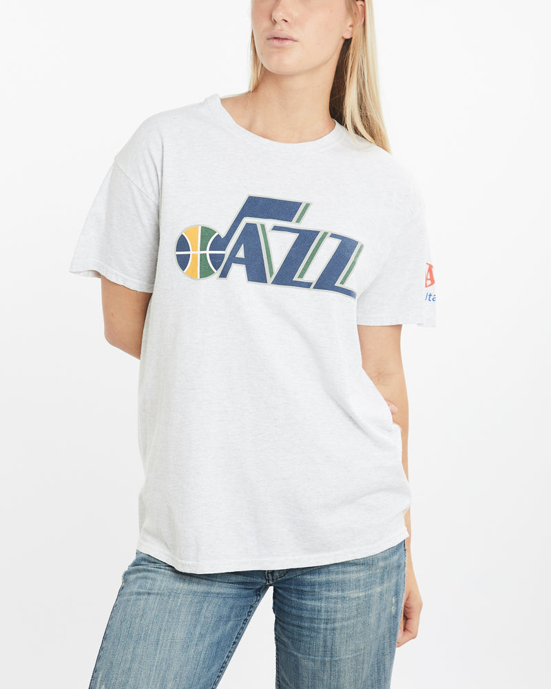 Vintage 90s NBA Utah Jazz Tee <br>M , The Real Deal , newtown, sydney, australia, thrift store, opshop, preloved, secondhand, sustainable, retro, antique, 70s, 80s, 90s, 2000s, 00s, fashion, clothing, streetwear, trendy, garment, style, boutique, store, shop, archive, sale, cheap, best, top