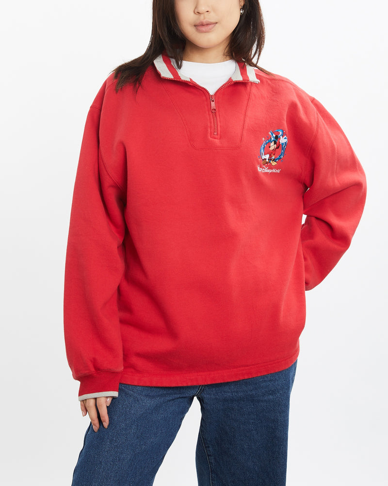 Vintage Walt Disney World Quarter Zip Sweatshirt <br>S