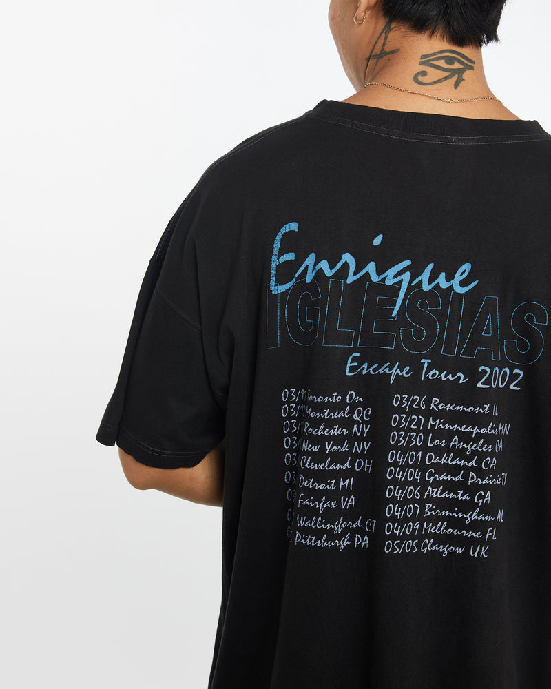 Vintage Enrique Iglesias 2002 Tour Music Tee <br>XL , The Real Deal , newtown, sydney, australia, thrift store, opshop, preloved, secondhand, sustainable, retro, antique, 70s, 80s, 90s, 2000s, 00s, fashion, clothing, streetwear, trendy, garment, style, boutique, store, shop, archive, sale, cheap, best, top