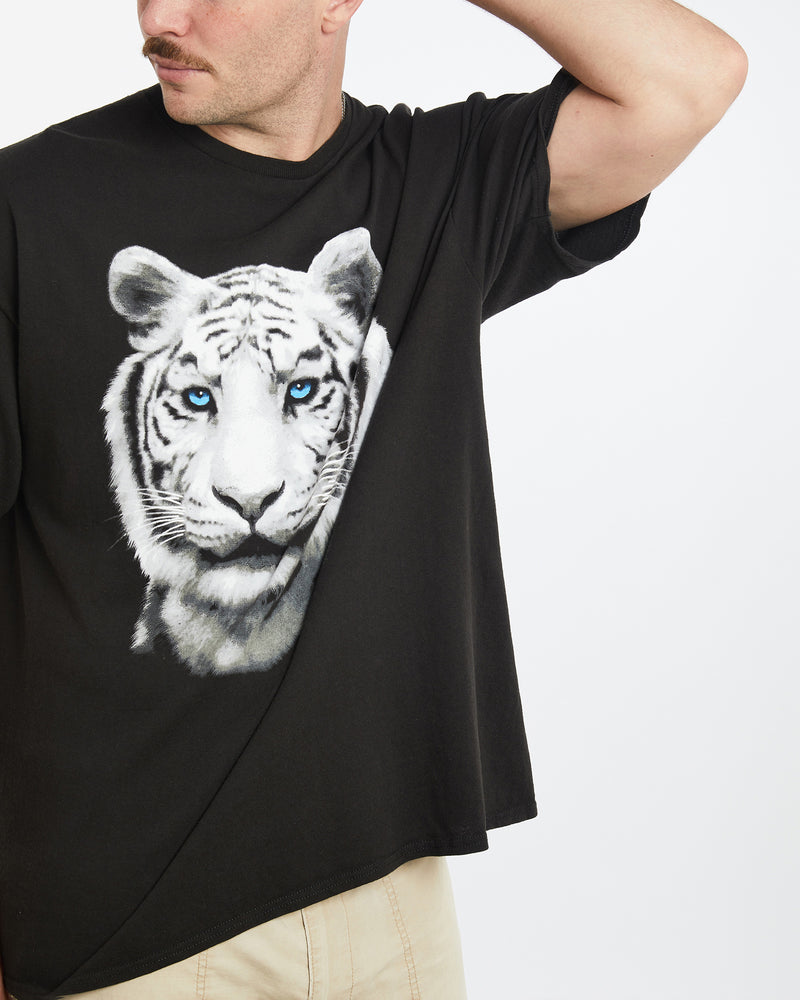 Vintage White Tiger Wildlife Tee <br>L