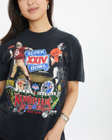 Vintage 1990 49ers vs Broncos NFL Super Bowl Tee <br>S