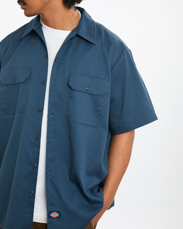 Vintage 90s Dickies Mechanic Button Up Shirt <br>L