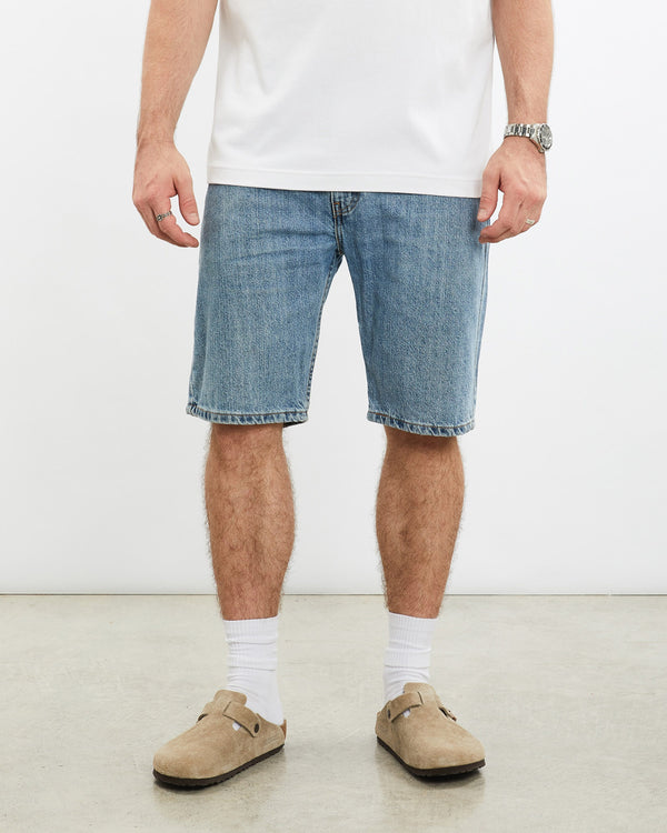 Vintage, Levi's, 505, Denim, Shorts, The Real Deal, size 32", colour Blue, newtown, sydney, australia, thrift store, opshop, preloved, secondhand, sustainable, retro, antique, 70s, 80s, 90s, 2000s, 00s, fashion, clothing, streetwear, trendy, garment, style, boutique, store, shop, archive, sale, cheap, best, top, Shorts