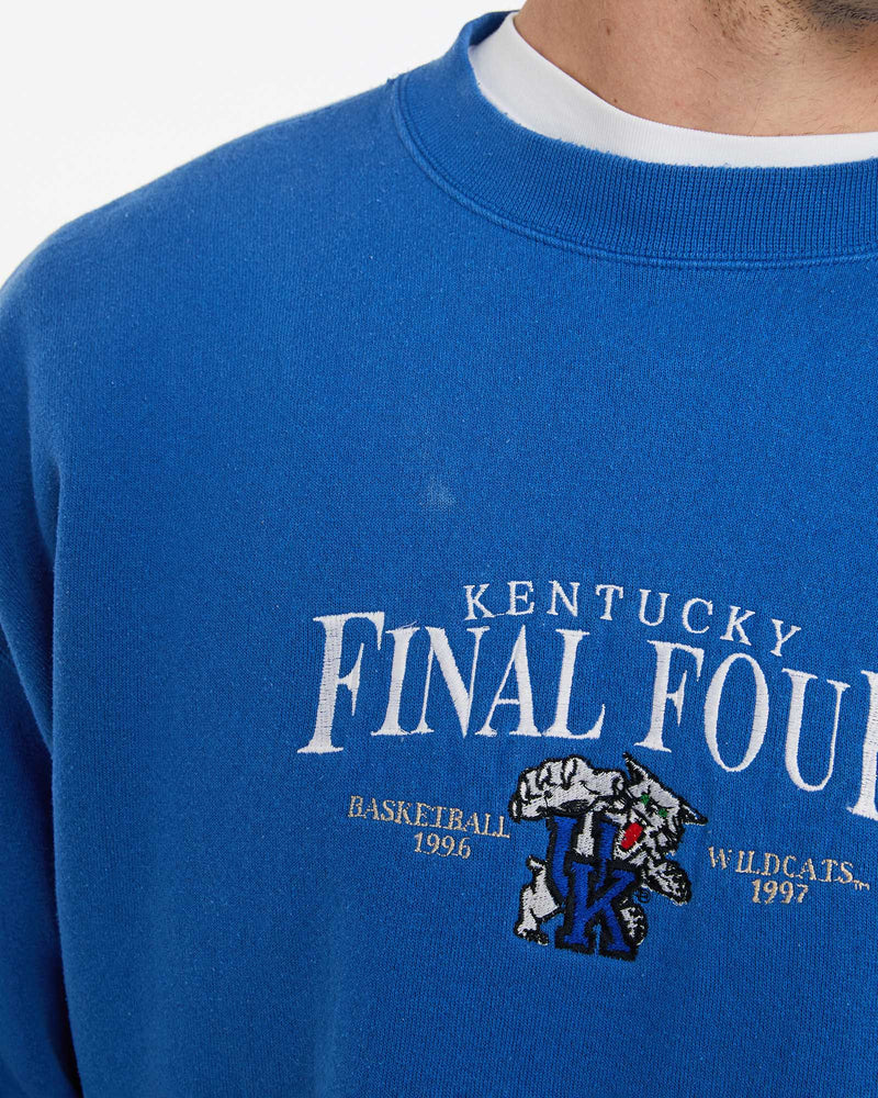 Vintage 90s NCAA University of Kentucky Wildcats Sweatshirt <br>XL , The Real Deal , newtown, sydney, australia, thrift store, opshop, preloved, secondhand, sustainable, retro, antique, 70s, 80s, 90s, 2000s, 00s, fashion, clothing, streetwear, trendy, garment, style, boutique, store, shop, archive, sale, cheap, best, top