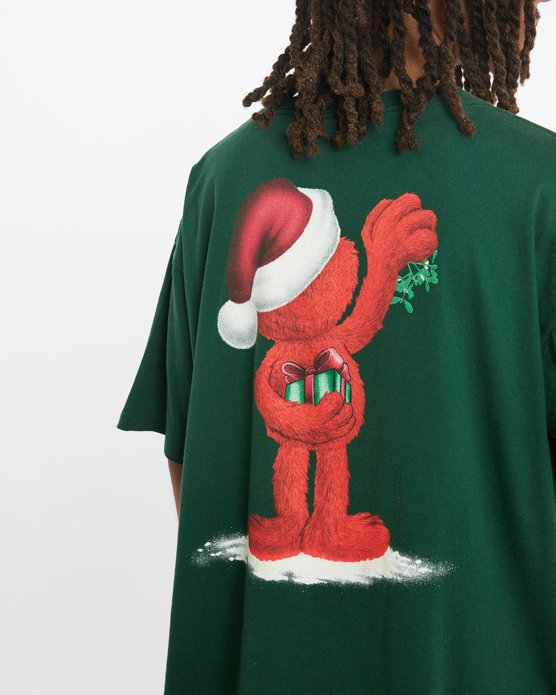 Vintage 90s Elmo Christmas Tee <br>L