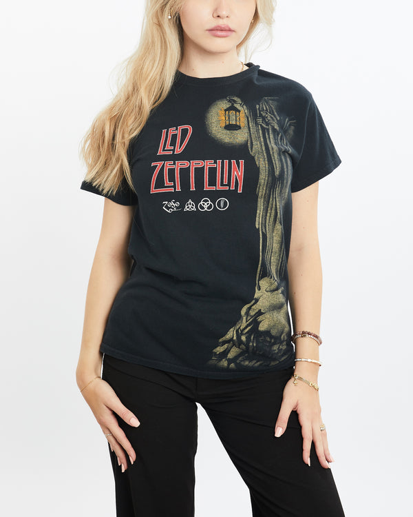 Vintage Led Zeppelin Music Tee <br>XS , The Real Deal , newtown, sydney, australia, thrift store, opshop, preloved, secondhand, sustainable, retro, antique, 70s, 80s, 90s, 2000s, 00s, fashion, clothing, streetwear, trendy, garment, style, boutique, store, shop, archive, sale, cheap, best, top