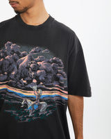 Vintage 90s Wildlife Native American Tee <br>M