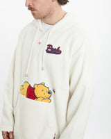 Vintage Disney Winnie The Pooh Hooded Fleece Sweatshirt <br>L