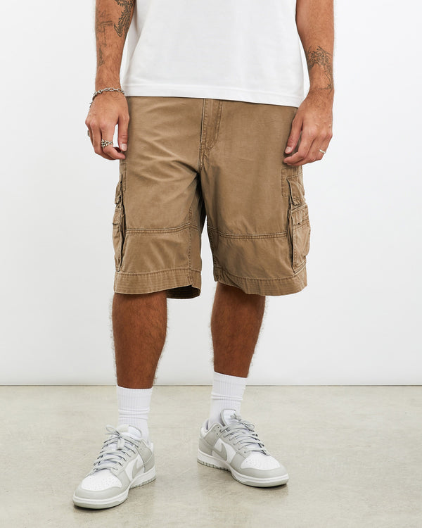 Vintage, Levi's, Cargo, Shorts, The Real Deal, size 35", colour Brown, newtown, sydney, australia, thrift store, opshop, preloved, secondhand, sustainable, retro, antique, 70s, 80s, 90s, 2000s, 00s, fashion, clothing, streetwear, trendy, garment, style, boutique, store, shop, archive, sale, cheap, best, top, Shorts