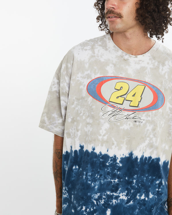 Vintage NASCAR Racing Tie Dye Tee <br>XXL , The Real Deal , newtown, sydney, australia, thrift store, opshop, preloved, secondhand, sustainable, retro, antique, 70s, 80s, 90s, 2000s, 00s, fashion, clothing, streetwear, trendy, garment, style, boutique, store, shop, archive, sale, cheap, best, top