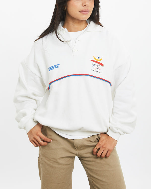 Vintage 1992 Barcelona Olympics Sweatshirt <br>XS , The Real Deal , newtown, sydney, australia, thrift store, opshop, preloved, secondhand, sustainable, retro, antique, 70s, 80s, 90s, 2000s, 00s, fashion, clothing, streetwear, trendy, garment, style, boutique, store, shop, archive, sale, cheap, best, top