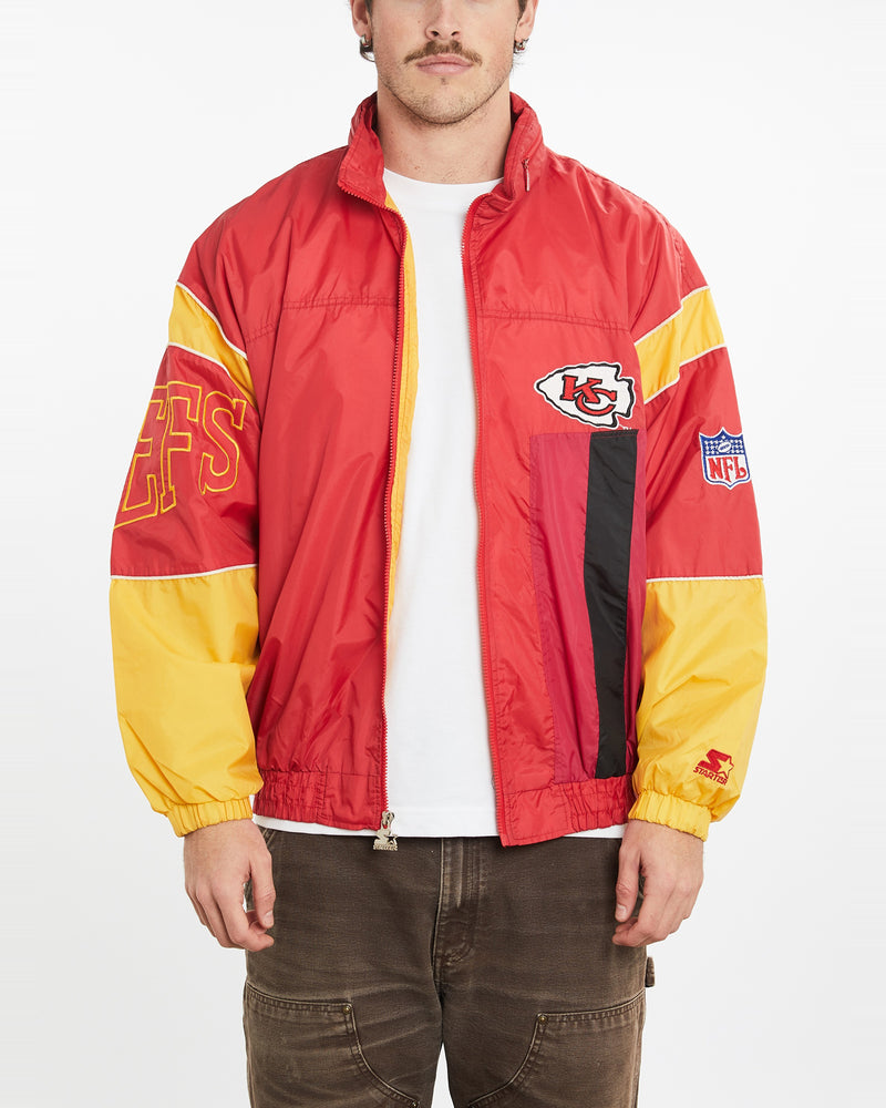 Vintage 90s NFL Kansas City Chiefs Windbreaker Jacket <br>XL , The Real Deal , newtown, sydney, australia, thrift store, opshop, preloved, secondhand, sustainable, retro, antique, 70s, 80s, 90s, 2000s, 00s, fashion, clothing, streetwear, trendy, garment, style, boutique, store, shop, archive, sale, cheap, best, top