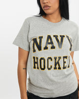 Vintage 80s NAVY Hockey Tee <br>S