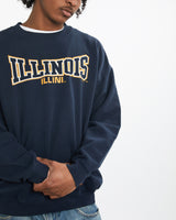 Vintage NCAA University of Illinois Fighting Illini Sweatshirt <br>L , The Real Deal , newtown, sydney, australia, thrift store, opshop, preloved, secondhand, sustainable, retro, antique, 70s, 80s, 90s, 2000s, 00s, fashion, clothing, streetwear, trendy, garment, style, boutique, store, shop, archive, sale, cheap, best, top